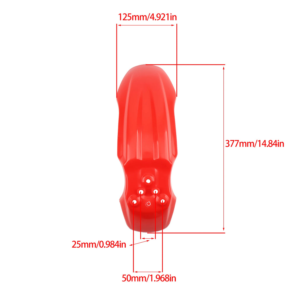 CRF50 fender fits on Tuttio Soleil 01